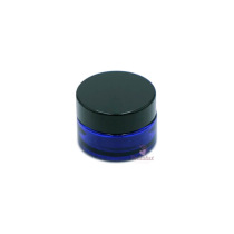 Pot en verre bleu pour mélange ou crème 15ml Pot en verre bleu pour mélange ou crème 15ml