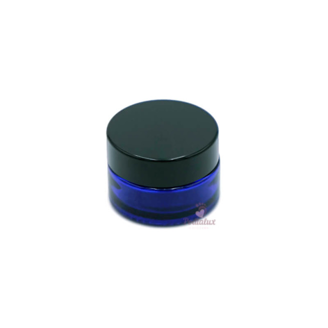 Blue glass jars 15ml