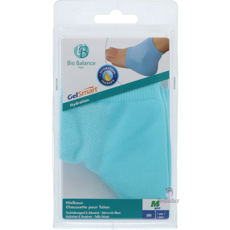 Chaussette pour talon Hydratante et Respirante GelSmart Taille unique 1 paire