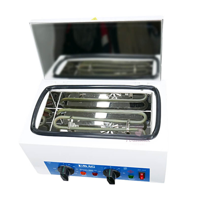 Hot air sterilizer. Emmi Steri 15. Basket size 230x111x29mm. Hot air sterilizer. Emmi Steri 15. Basket size 230x111x29mm.