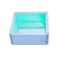 Podoscoop van aluminium met led-verlichting.