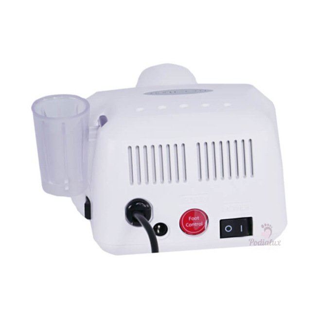 Techniek van droogfrezen. Escort II Pro Ivory M40ES met handstuk en pedaal. Techniek van droogfrezen. Escort II Pro Ivory M40ES met handstuk en pedaal.