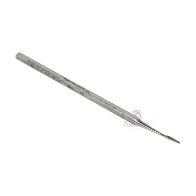 Right corner fine stainless steel file 15 cm Poditec