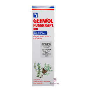 Crème voor koude en droge voeten. Fusskraft rood. Gehwol. 125ml