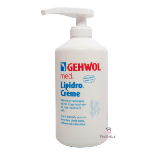 Crème voor zeer droge huid. Lipidro-crème. Gehwol Med.