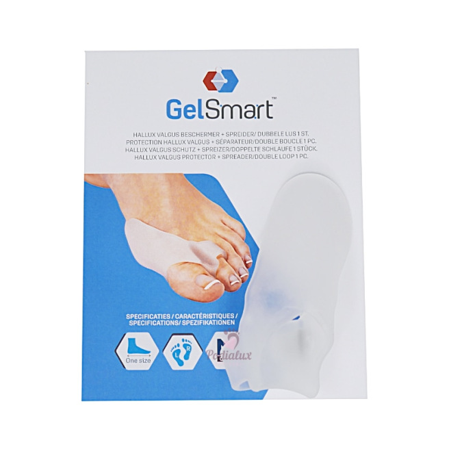 Protection Hallux valgus avec séparateur et double boucle. GelSmart. 1 pièce