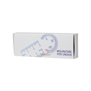 Transparent graduated ruler for nails, box of 10 pieces