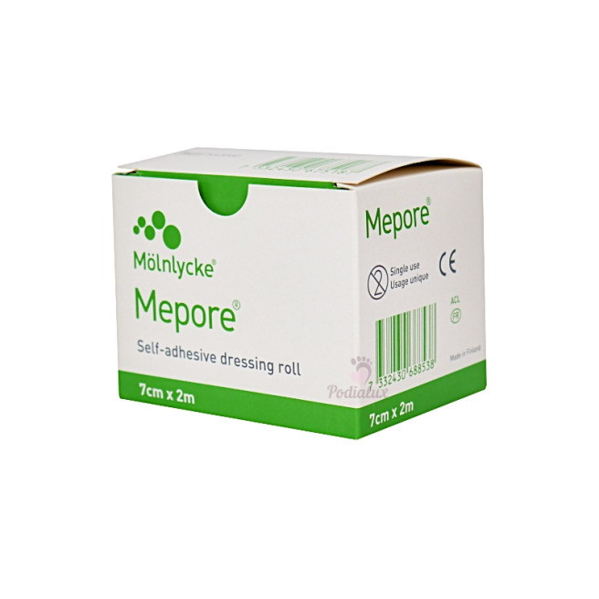 Pansement adhésif en rouleau Mepore. Mölnlycke. 7cmx2m Pansement adhésif en rouleau Mepore. Mölnlycke. 7cmx2m