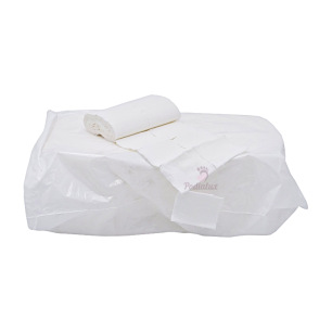 Square cotton pads on a roll. Pre-perforated. 2x500 pieces.