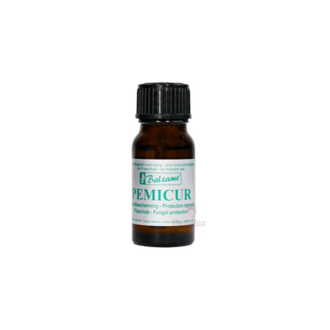 Produit antimycosique Pemicur. Balzame. Flacon et petite brosse 10 ml