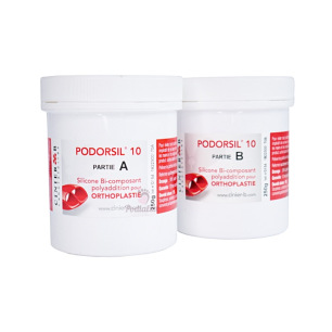 Siliconen voor orthoplastie 2 potten Podorsil 10 Siliconen voor orthoplastie 2 potten Podorsil 10