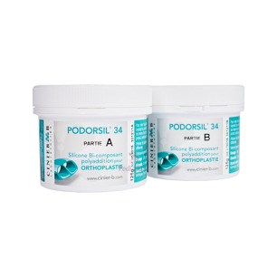 Silicone pour orthoplastie 2 pots Podorsil 34 Silicone pour orthoplastie 2 pots Podorsil 34