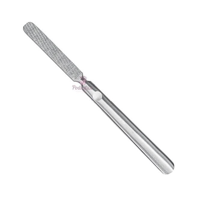 Stainless steel grater/file coarse/fine side. Length 17cm