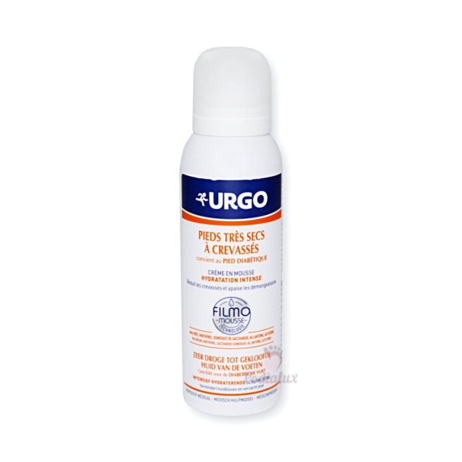 Intense hydration mousse cream for very dry to cracked feet URGO 125 ml