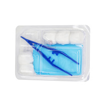 Set à pansement 5 tampons + 1 pince anatomique + 1 champ Set à pansement 5 tampons + 1 pince anatomique + 1 champ