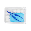 Dressing set 5 pads + 1 anatomical forceps + 1 field