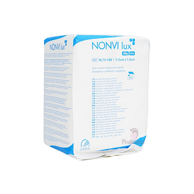 Compresses non tissé et non stérile 4 plis Nonvi Lux Paquet de 100pièces Compresses non tissé et non stérile 4 plis Nonvi Lux Paquet de 100pièces