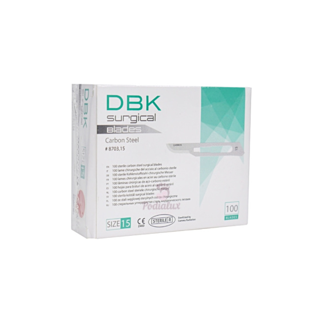 Lames Stériles DBK. Boîte de 100 pièces Lames Stériles DBK. Boîte de 100 pièces