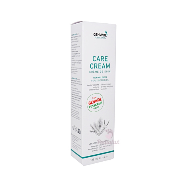 Deodorizing and anti-perspirant cream. Fusskraft Green. Gehwol. 125ml