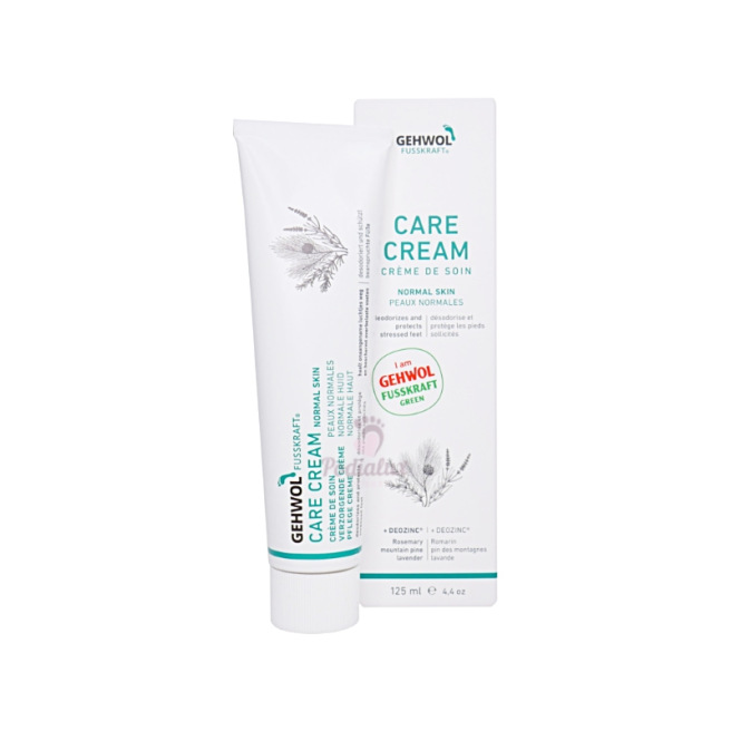 Deodorizing and anti-perspirant cream. Fusskraft Green. Gehwol. 125ml