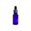Flacon bleu en verre avec pipette 15 ml