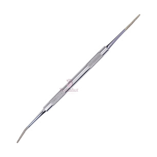 Double-ended corner file with fine diamond tips, 14 cm