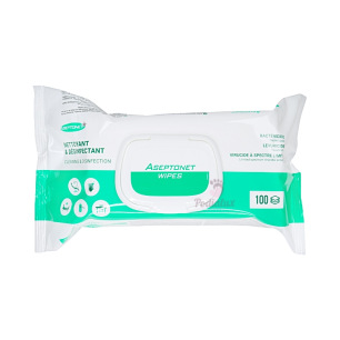Reinigings- en desinfectiedoekjes Aseptonet Pakket van 100 doekjes
