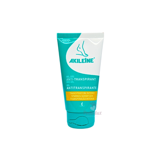 Akileïne anti-transpirant gel deodorant. Zeer sterke transpiratie en geuren. Tube van 75 ml.