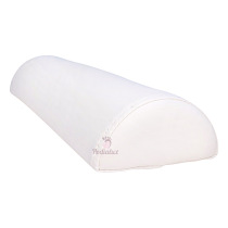 Witte halve ronde beenrol Lengte 44 cm