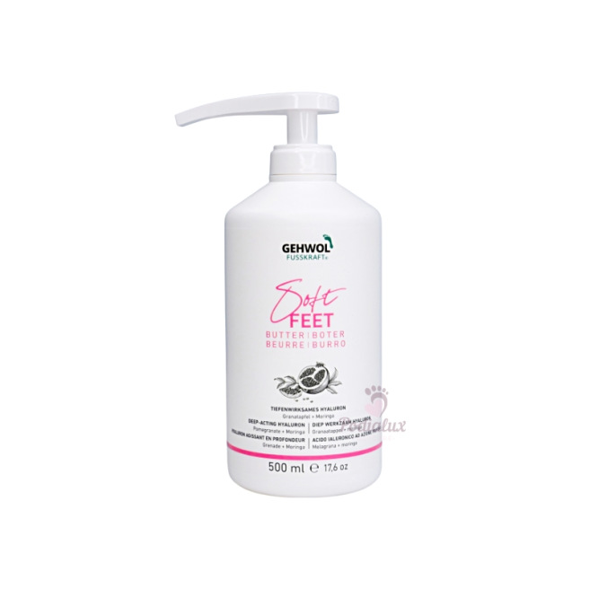 Hydraterende en voedende boter. Fusskraft Soft Feet. Gehwol. 500 ml. Hydraterende en voedende boter. Fusskraft Soft Feet. Gehwol. 500 ml.