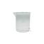 Godet en plastique transparent gradué