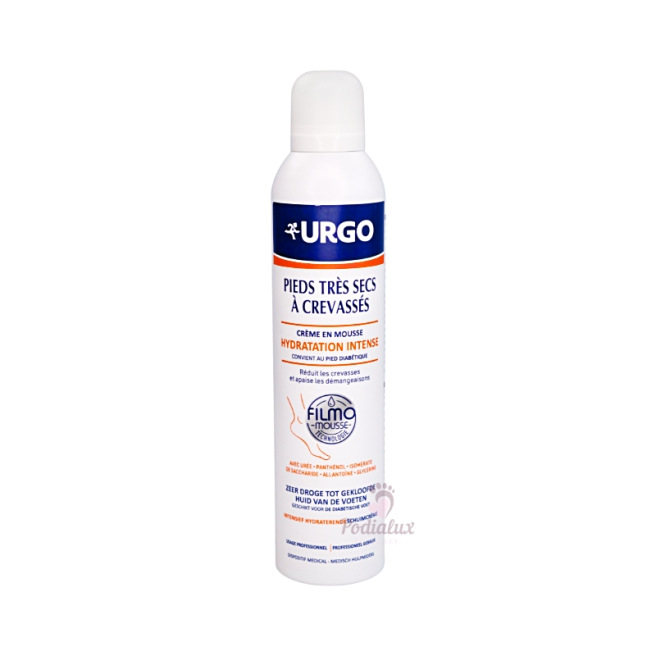 Intense hydration mousse cream for very dry to cracked feet URGO 300ml