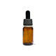 Flacon en verre marron avec pipette 10 ml