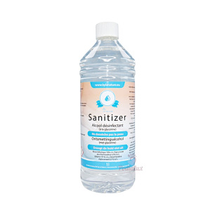 Alcool désinfectant 70% Sanitizer By La Nature 1 Litre Avec Glycérine Alcool désinfectant 70% Sanitizer By La Nature 1 Litre Avec Glycérine