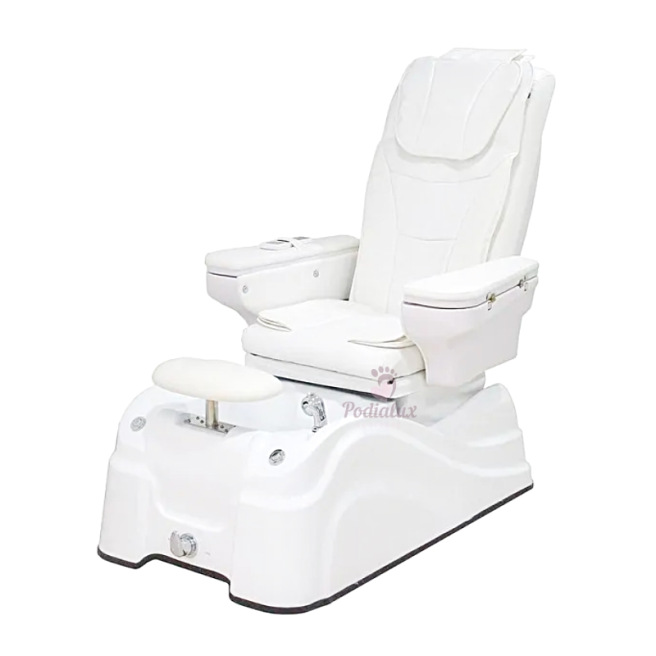 Fauteuil de pédicure et spa 2 moteurs Blanc