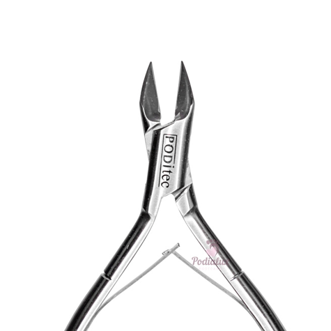 Diabetic nail clipper with double spring, 12 cm, 15 mm jaws, Poditec 99