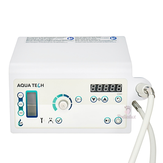 Aqua Tech Pro Spray Milling Machine. 40,000 rpm. Maximum 5 pedicures per day. Aqua Tech Pro Spray Milling Machine. 40,000 rpm. Maximum 5 pedicures per day.