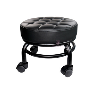 Tabouret de pédicure noir