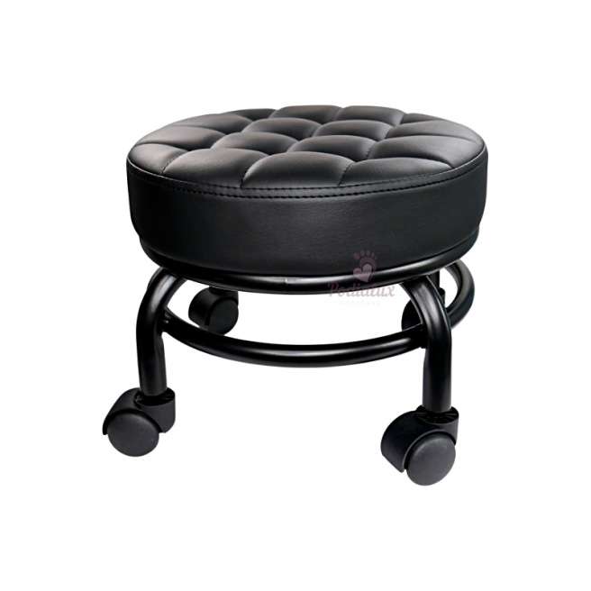 Tabouret de pédicure noir