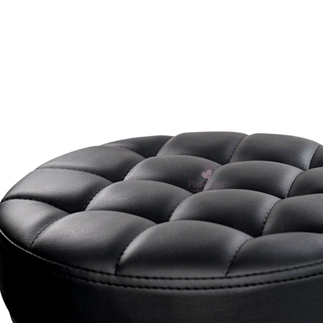 Tabouret de pédicure noir