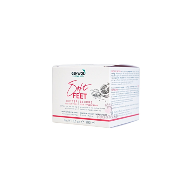 Beurre hydratant et nourrissant. Fusskraft Soft Feet. Gehwol. 500 ml