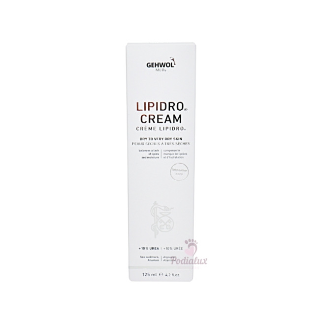 Cream for very dry skin. Lipidro-cream. Gehwol Med.