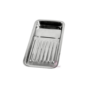 Plateau nervuré pour instruments Inox 30x21x1cm