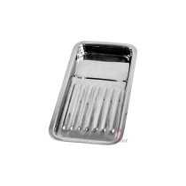 Plateau nervuré pour instruments Inox 30x21x1cm