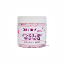 Beurre de Karité Chantilly BIO Natur At Home Rose musquée, Amande douce