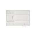 Plateaux en plastique jetables blanc avec compartiments 25 pièces