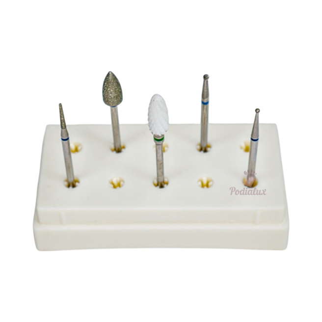 Kit de fraises Poditec Boîte de rangement + 5 fraises