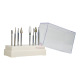 Kit de fraises Poditec Boîte de rangement + 8 fraises