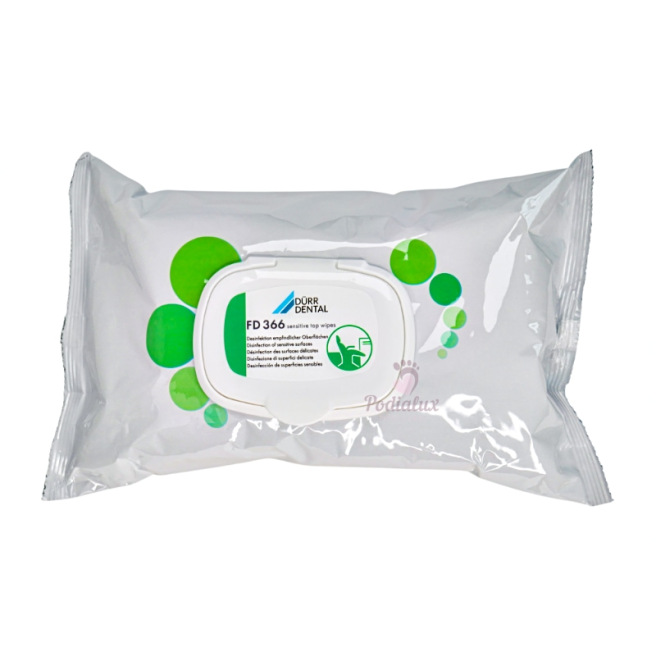 Lingettes désinfectantes pour matériel délicat FD366 Dürr Dental   Paquet de 50 lingettes